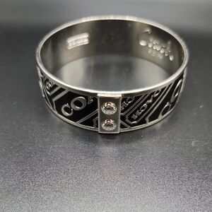 Coach Silver and Black Bracelet